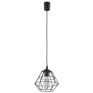 Lampa wisząca DIAMOND TK Lighting E27 czarny metal.