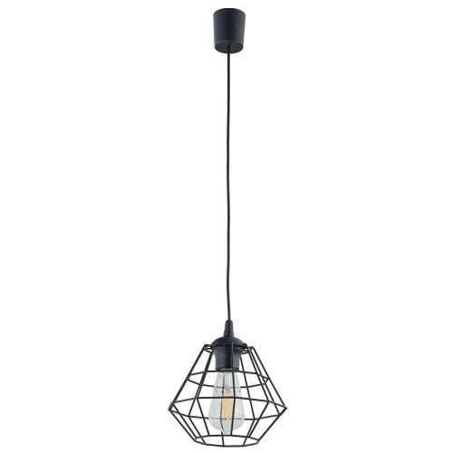 Lampa wisząca DIAMOND 6207 TK Lighting 1xE27 15W Metal Czarny