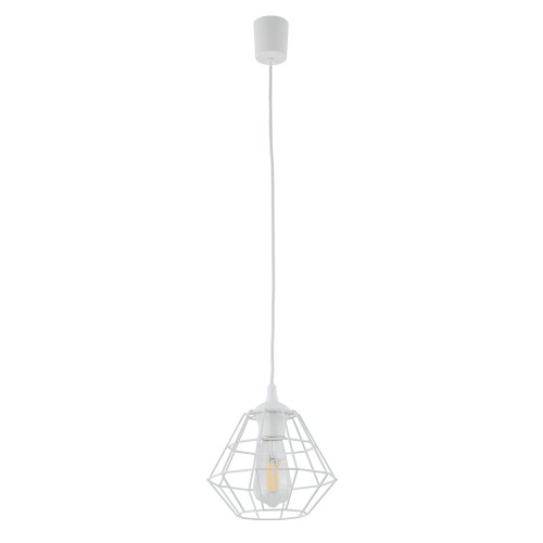 Lampa wisząca DIAMOND 6211 TK Lighting 1xE27 15W Metal Biały