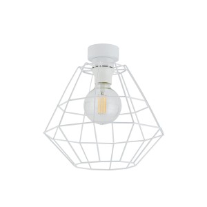 Lampa sufitowa DIAMOND TK Lighting 1xE27 15W Metal Biały