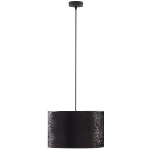 Lampa wisząca TERCINO 6191 TK Lighting 1xE27 15W Tkanina Czarny