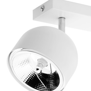 Lampa sufitowa ALTEA TK Lighting 2xGU10 12W, biały klosz, nowoczesny design.