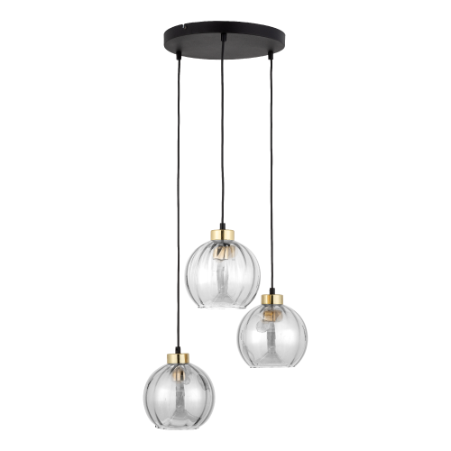 Lampa wisząca DEVI 4579 TK Lighting 3xE27 15W Szkło Transparentny