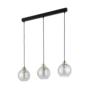 Lampa wisząca DEVI 4580 TK Lighting 3xE27 15W Szkło Transparentny