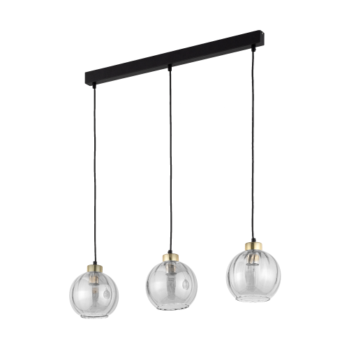 Lampa wisząca DEVI 4580 TK Lighting 3xE27 15W Szkło Transparentny