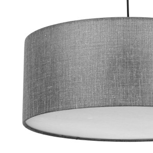 Lampa wisząca EARTH TK Lighting szara grafitowa.