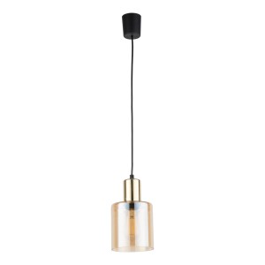 Lampa wisząca SIERRA 6665 TK Lighting 1xE27 15W Szkło Bursztyn