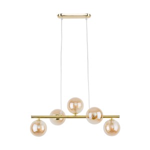 Lampa wisząca ESTERA TK Lighting 5xG9 6W Szkło Biały.