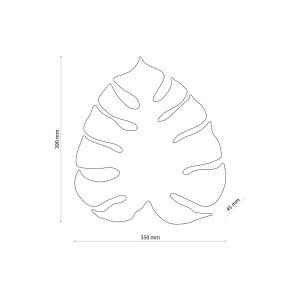 Lampa ścienna Kinkiet MONSTERA TK Lighting 3xG9 6W w kształcie liścia monstery.