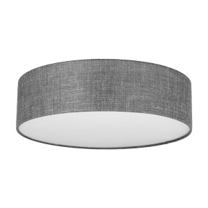 Lampa sufitowa EARTH TK Lighting 4xE27 15W Tkanina + tworzywo Szaro grafitowy.