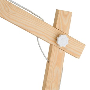 Lampa podłogowa OSLO TK Lighting 1xE27 15W Metal Biały w skandynawskim stylu.