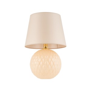 Lampka nocna SANTANA TK Lighting 1xE27 15W Tkanina Beż