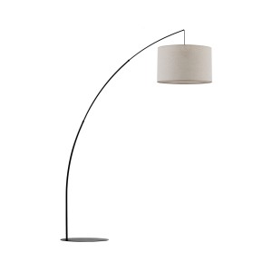 Lampa podłogowa MOBY 5486 TK Lighting 1xE27 15W Len Szaro beżowy