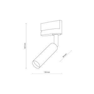 Schemat instalacyjny Systemy szynowe TRACER TK Lighting 1xG9 6W.