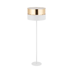 Lampa podłogowa HILTON TK Lighting biało-złota