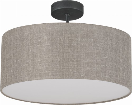Lampa sufitowa RONDO 6247 TK Lighting 4xE27 15W Len Szaro beżowy + biała blenda