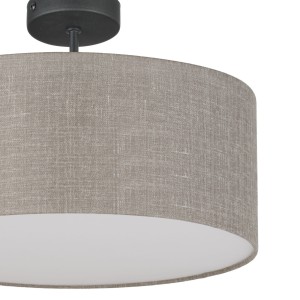 Lampa sufitowa RONDO TK Lighting szara beżowa biała blenda.