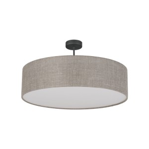 Lampa sufitowa RONDO 6248 TK Lighting 4xE27 15W Len + tworzywo Szaro beżowy + biała blenda