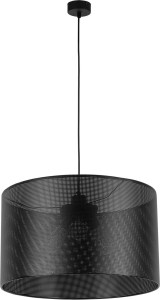 Lampa wisząca MORENO 4990 TK Lighting 3xE27 15W Tkanina Czarny