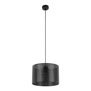 Lampa wisząca MORENO 4991 TK Lighting 1xE27 15W Tkanina Czarny