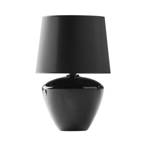 Lampka nocna FIORD TK Lighting 1xE27 15W tkanina czarna.