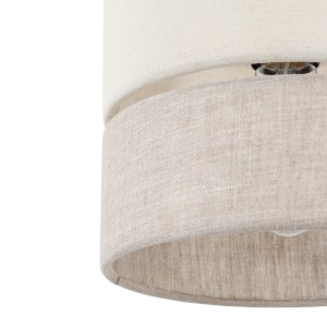 Lampa wisząca ECO TK Lighting 1xE27 15W Tkanina, zbliżenie na abażur.