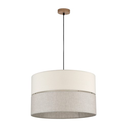 Lampa wisząca ECO 5773 TK Lighting 3xE27 15W Tkanina Szaro beżowy
