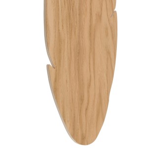 Kinkiet HOJA TK Lighting 2xG9 6W w kształcie drewnianego liścia.
