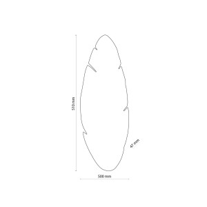 wymiary kinkietu Kinkiet HOJA TK Lighting 2xG9 6W