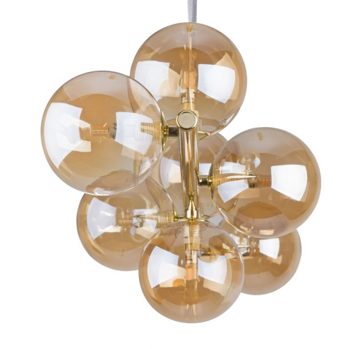 Lampa wisząca ESTERA 5668 TK Lighting 7xG9 6W Szkło Bursztyn