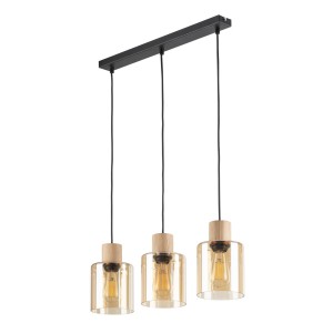 Lampa wisząca ORSON 4568 TK Lighting 3xE27 15W Szkło Bursztyn