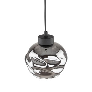 Lampa wisząca ZULIA TK Lighting ze szkłem grafit lustrzany.