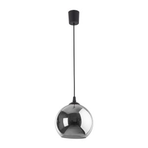 Lampa wisząca VENEZIA 5740 TK Lighting 1xE27 15W Szkło Grafit lustrzany
