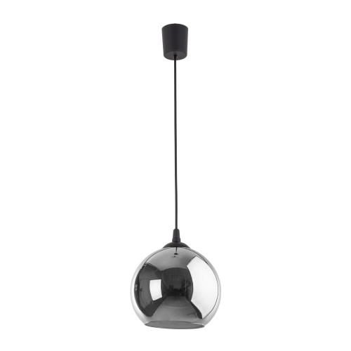 Lampa wisząca VENEZIA 5740 TK Lighting 1xE27 15W Szkło Grafit lustrzany