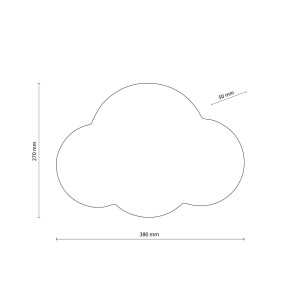 'Kinkiet CLOUD TK Lighting 2xG9 6W - wymiary'