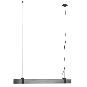 Lampa wisząca LILT Nordlux 1xLED Metal Ciemnoszara stal z prostokątnym kloszem.