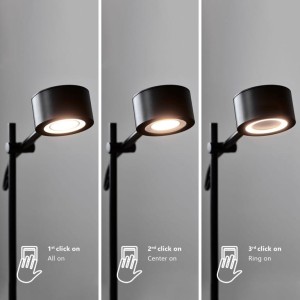 Lampa wisząca CLYDE Nordlux 1xLED Metal Czarny z różnymi trybami oświetlenia