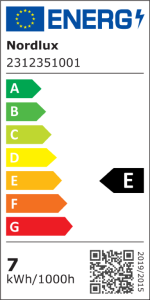 Etykieta energetyczna dla Lampa ścienna MARSI Nordlux 1xLED Metal Biały.