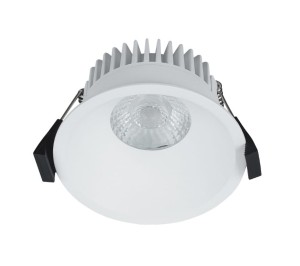 Oprawa podtynkowa ALBRIC Nordlux 1xLED Aluminium Biała frontalnie.