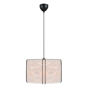 Lampa wisząca CARDINE Nordlux, biała z papierowym abażurem.