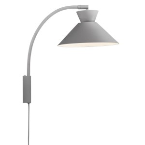 Lampa ścienna DIAL Nordlux 1xE27 40W Metal Szary montowana na ścianie