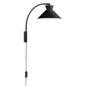 Lampa ścienna DIAL Nordlux czarny metal E27 40W.
