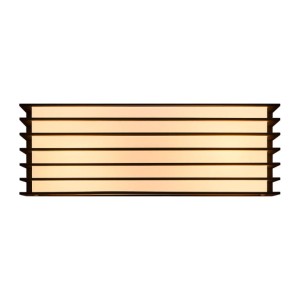 Lampa ścienna FLUCTUS Nordlux 2xE27 15W Metal Czarny - nowoczesna żaluzjowa.