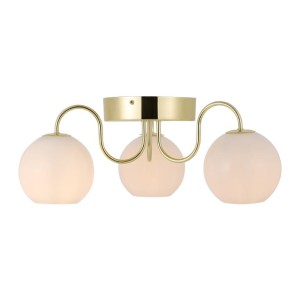 Lampa sufitowa FRANCA Nordlux 3xE14 40W Metal Mosiądz, trzy klosze.