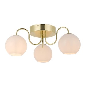 Lampa sufitowa FRANCA Nordlux 3xE14 40W mosiądz metal.
