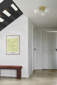Lampa sufitowa FRANCA Nordlux 3xE14 40W Metal Mosiądz w nowoczesnym wnętrzu