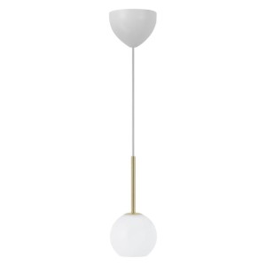 Lampa wisząca FRANCA Nordlux 1xE14 40W Szkło Mosiądz.