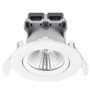 Oprawy podtynkowa FREMONT Nordlux 1xLED Metal Biały widok z przodu.