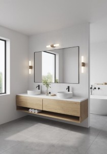 Lampa ścienna HELVA Nordlux 1xLED w nowoczesnej łazience