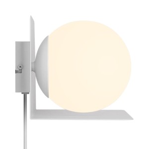 Lampa ścienna LILIBETH Nordlux, metalowa, biała, z jednym źródłem światła E14 25W.